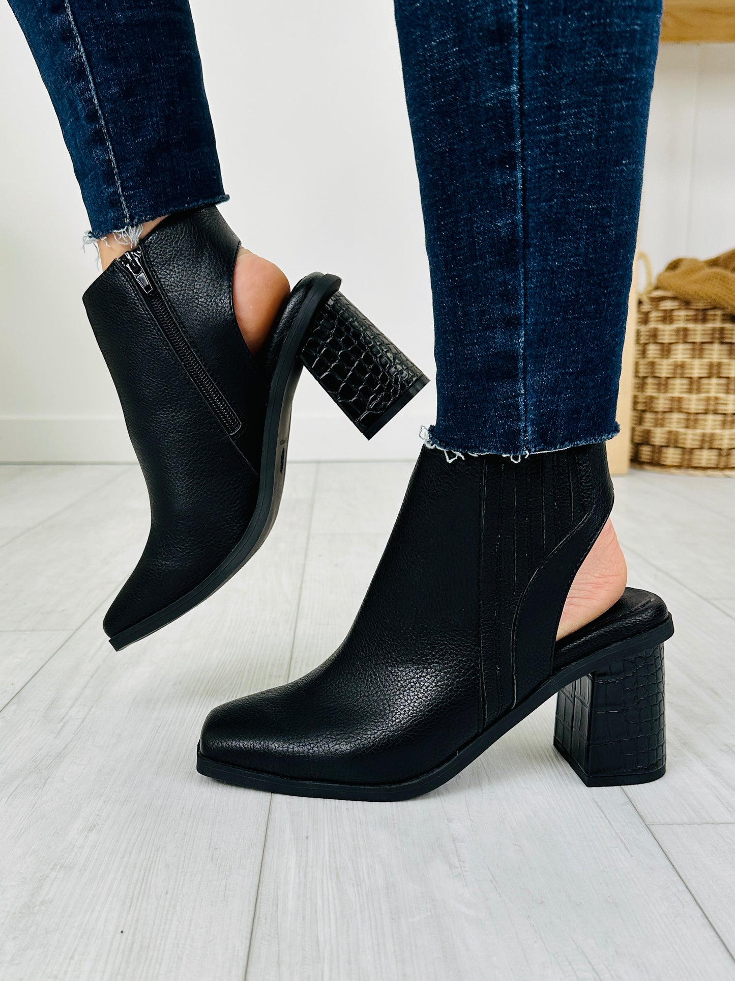 Frame Out Booties in Black