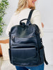 Black Backpack Purse Set