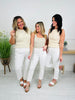 Judy Blue Perfect Match White Double Cuff Boyfriend Jeans in Reg/Curvy