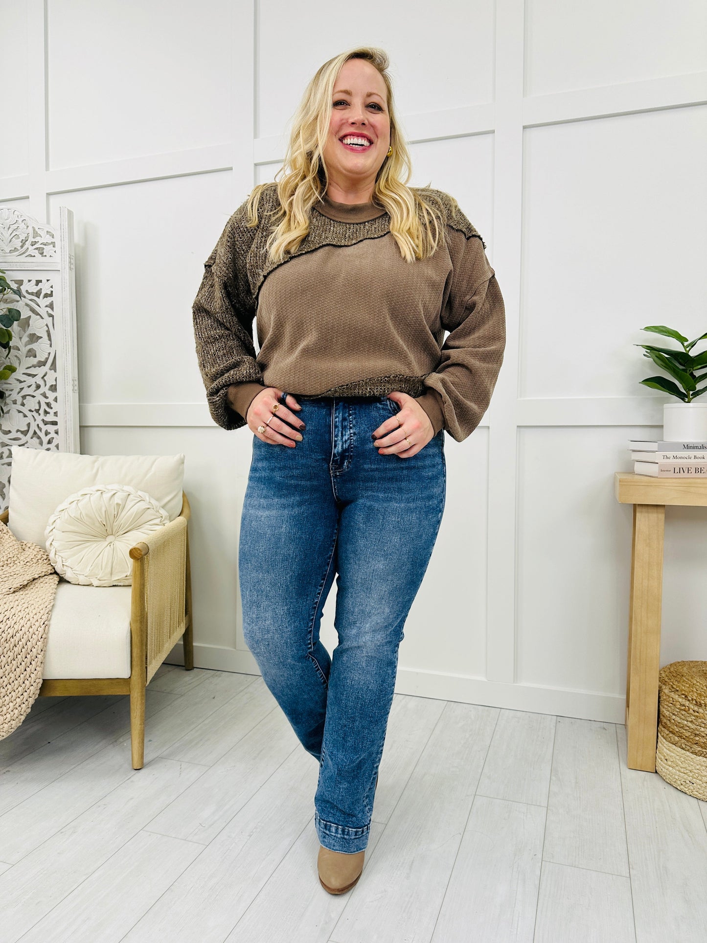 Lovervet Bootcut Beauty Tummy Control Bootcut Jeans in Reg/Curvy