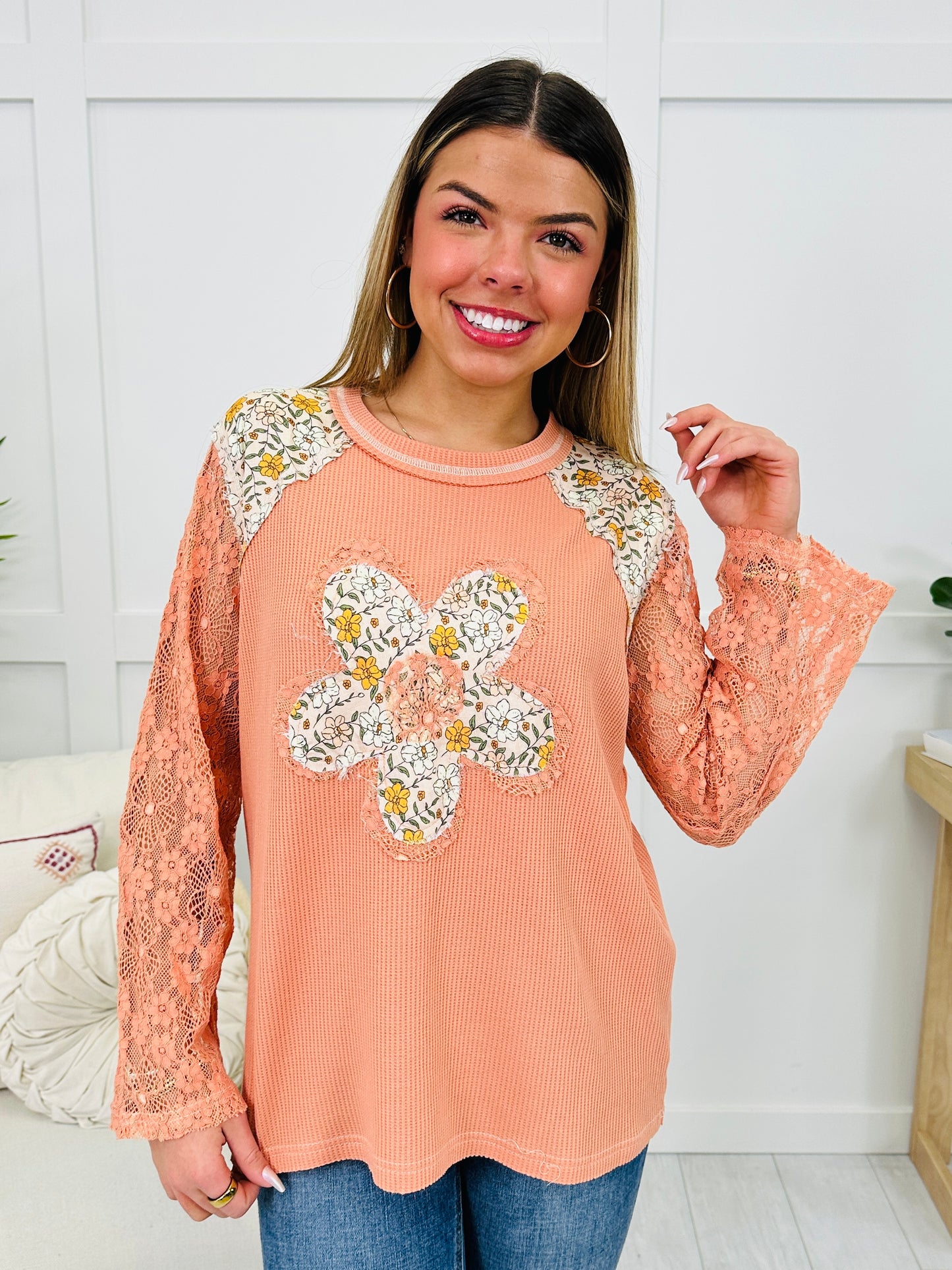 Beloved Bliss Top In Pale Orange