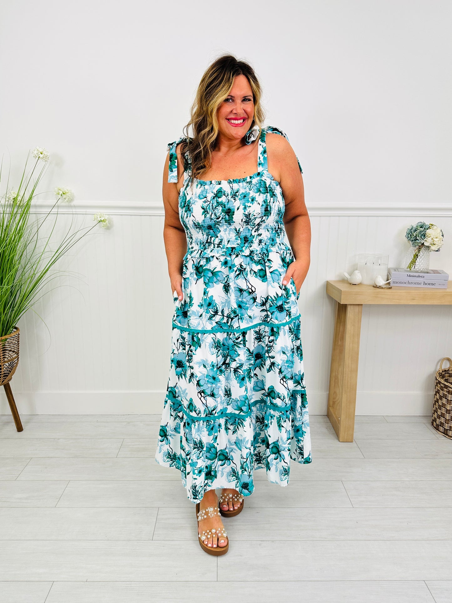 Forever in Florals Maxi Dress in Palm Beach Print