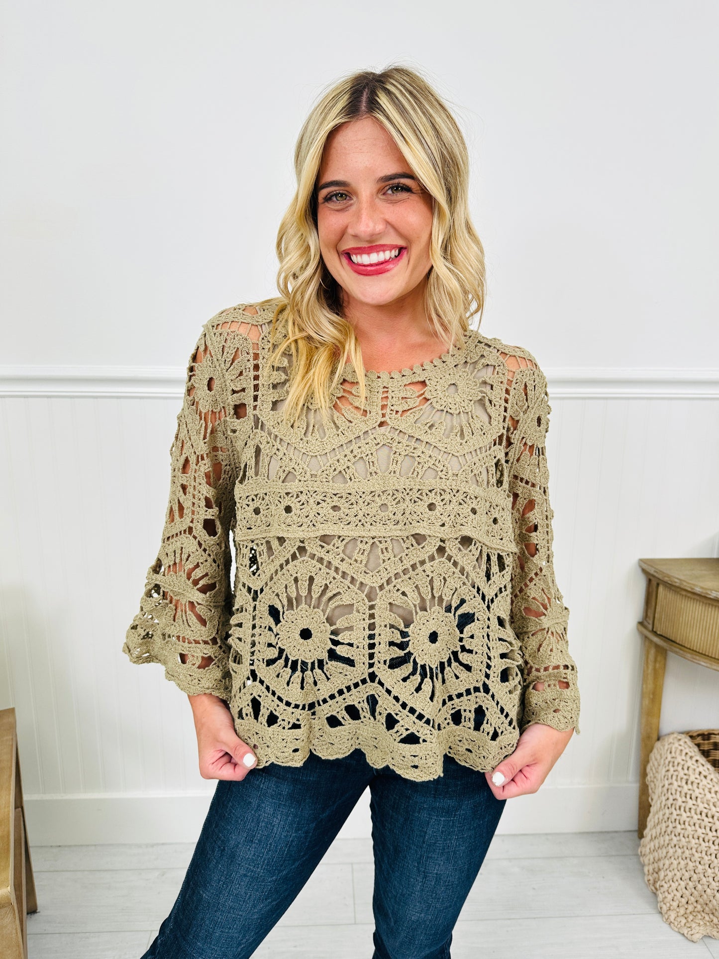Casually Crochet Top- Multiple Colors!