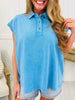 The Relaxed Edit Top In Marine Blue