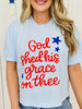 God Shed His Grace Boxy Graphic Tee