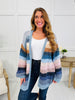 Sunset Trails Cardigan In Slate Blue