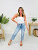 Along For The Ride Wide Leg Cropped Jeans With Tummy Control