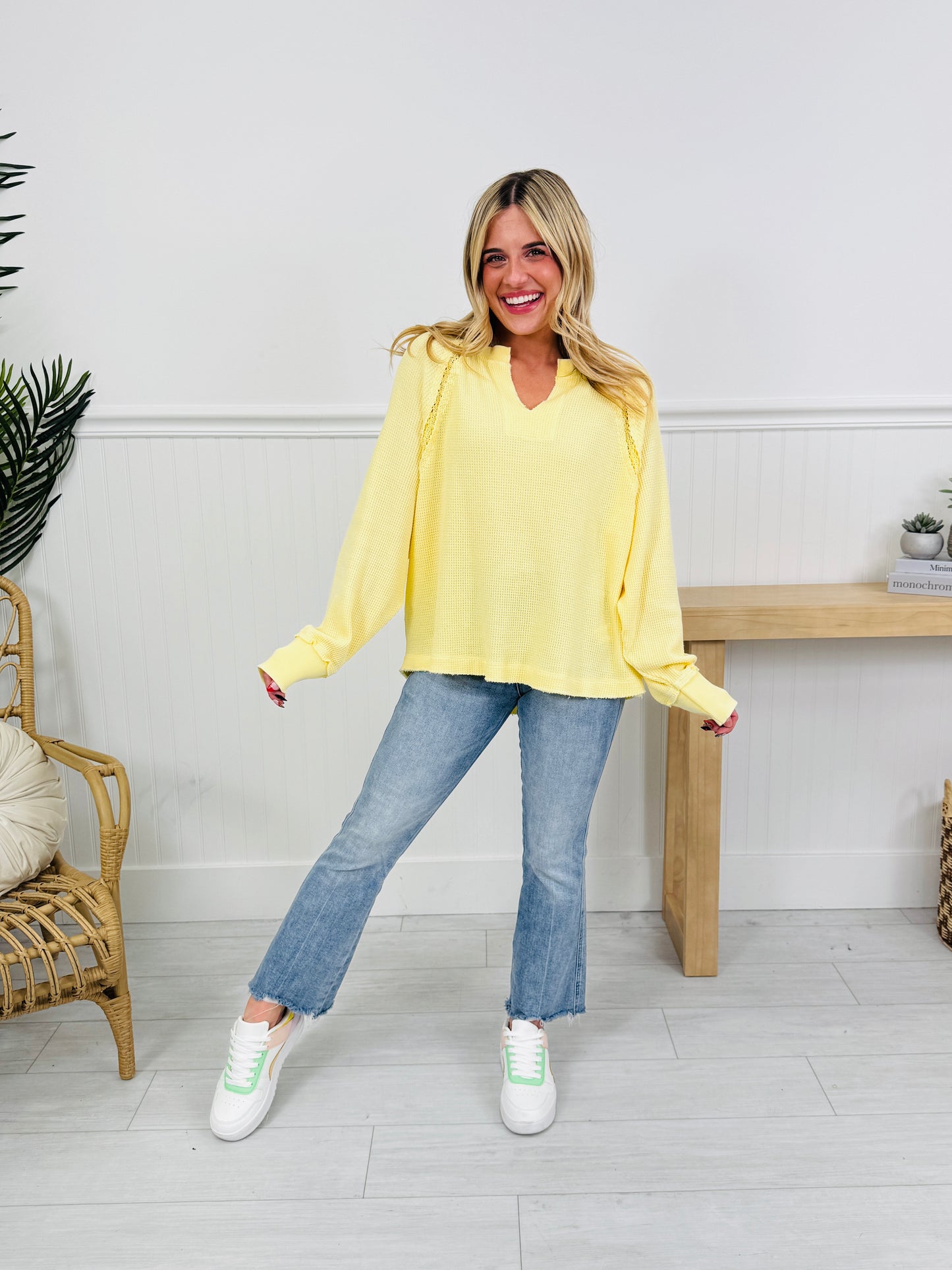 Spring Simplicity Garment Dyed Top in Three Colors