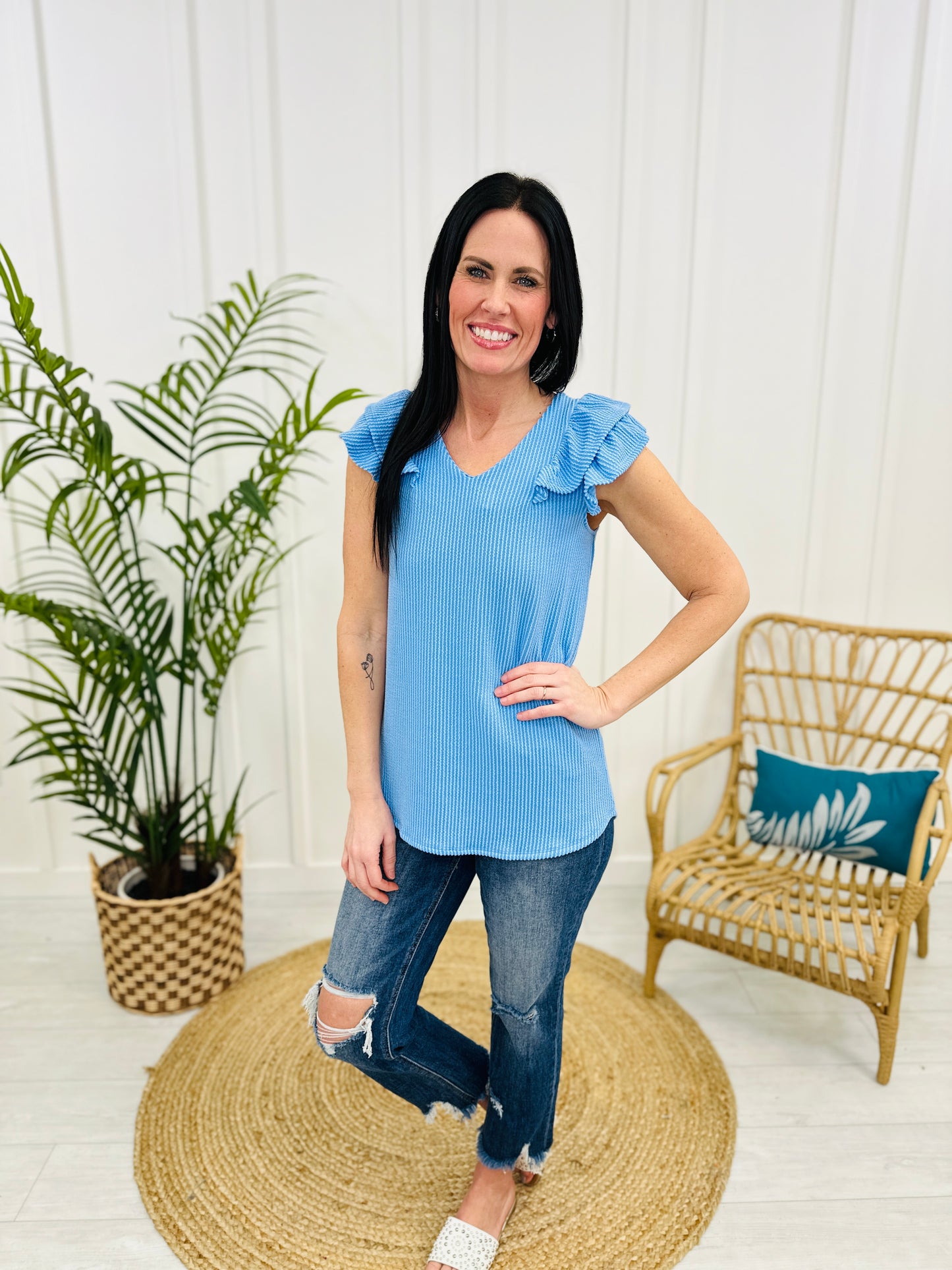 DOORBUSTER! Along The Right Path Top- Multiple Colors!