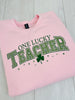 One Lucky Teacher Graphic Crewneck Sweatshirt