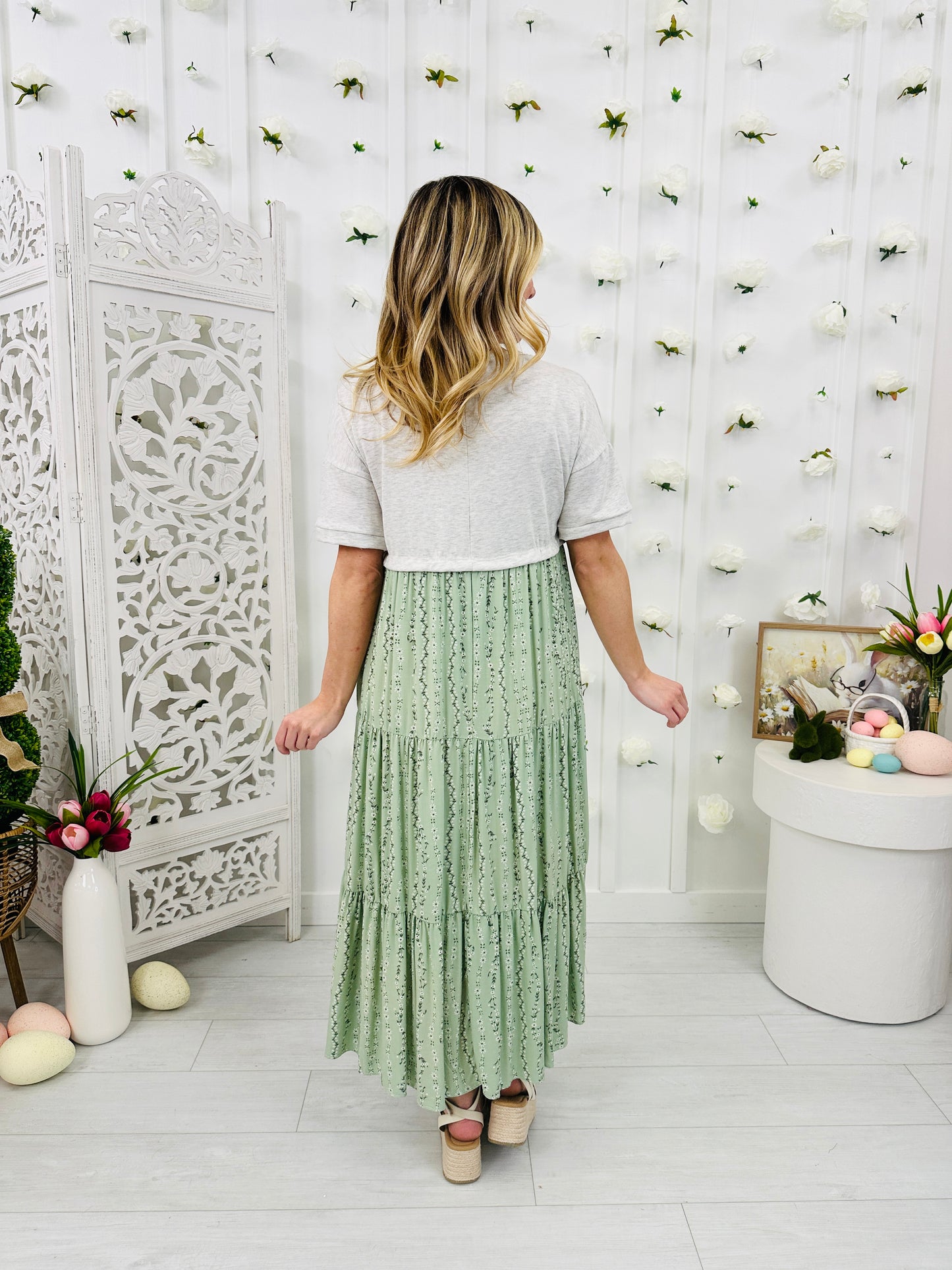 Meadow Mist Dress In Sage
