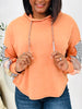 Patchwork Path Hoodie in Rust