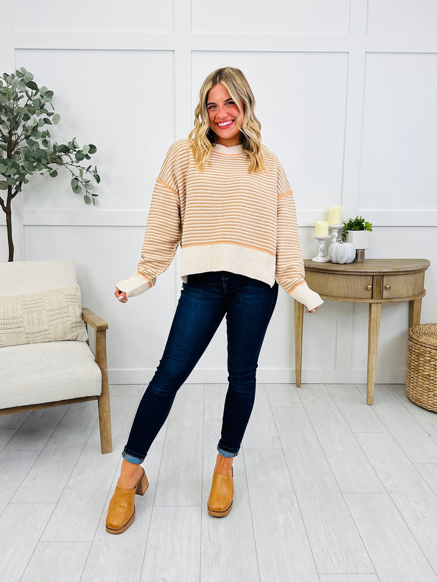 Espresso & Cream Sweater In Multiple Colors