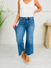 Top Of The Crop Tummy Control Wide Leg Cropped Jeans