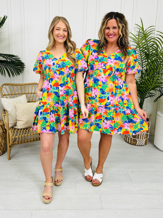 Tropical Twirl Dress