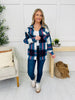 DOORBUSTER! Rustic Runway Shacket in Navy