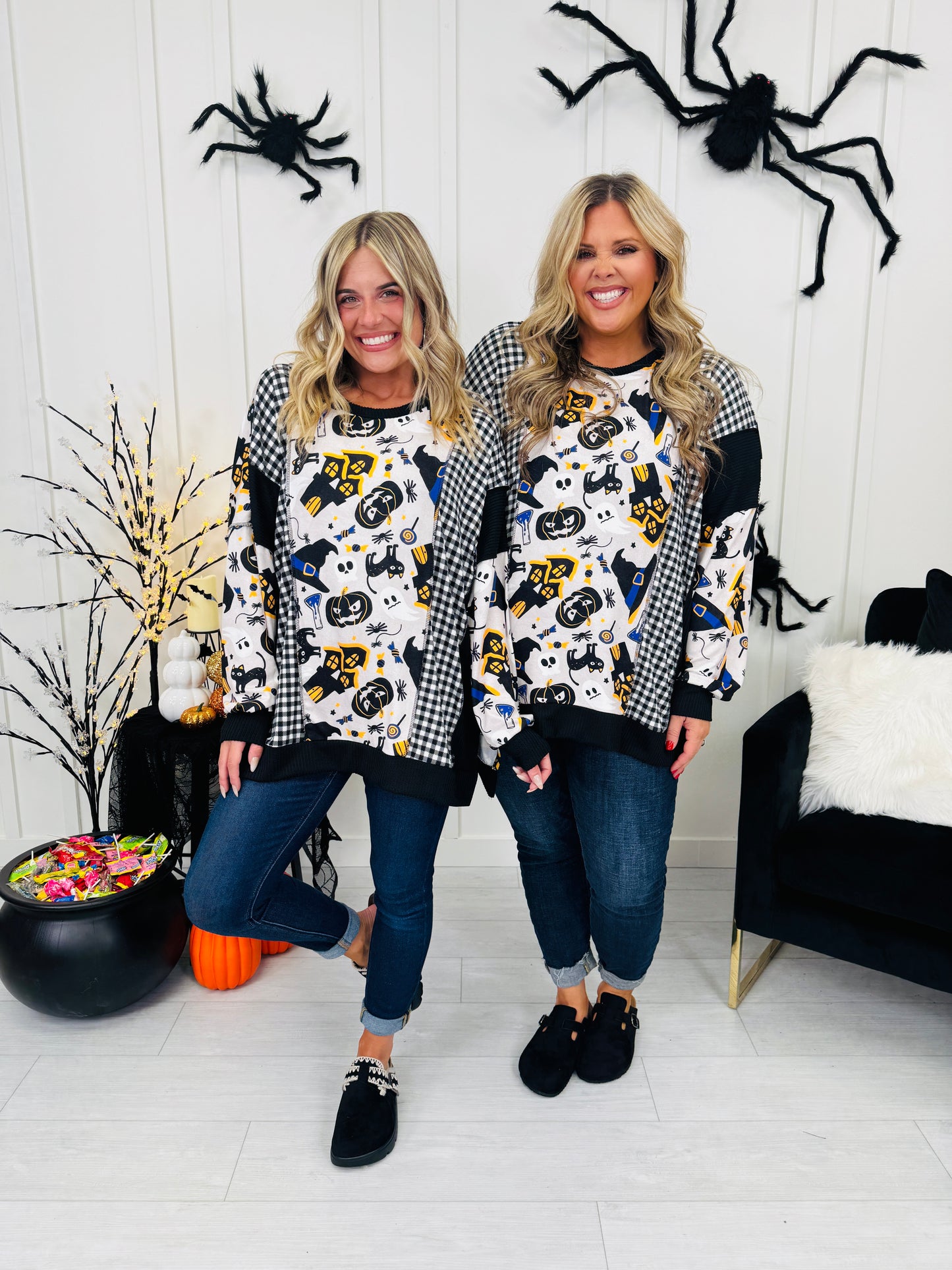 All Things Spooky Top In Haunted House Print