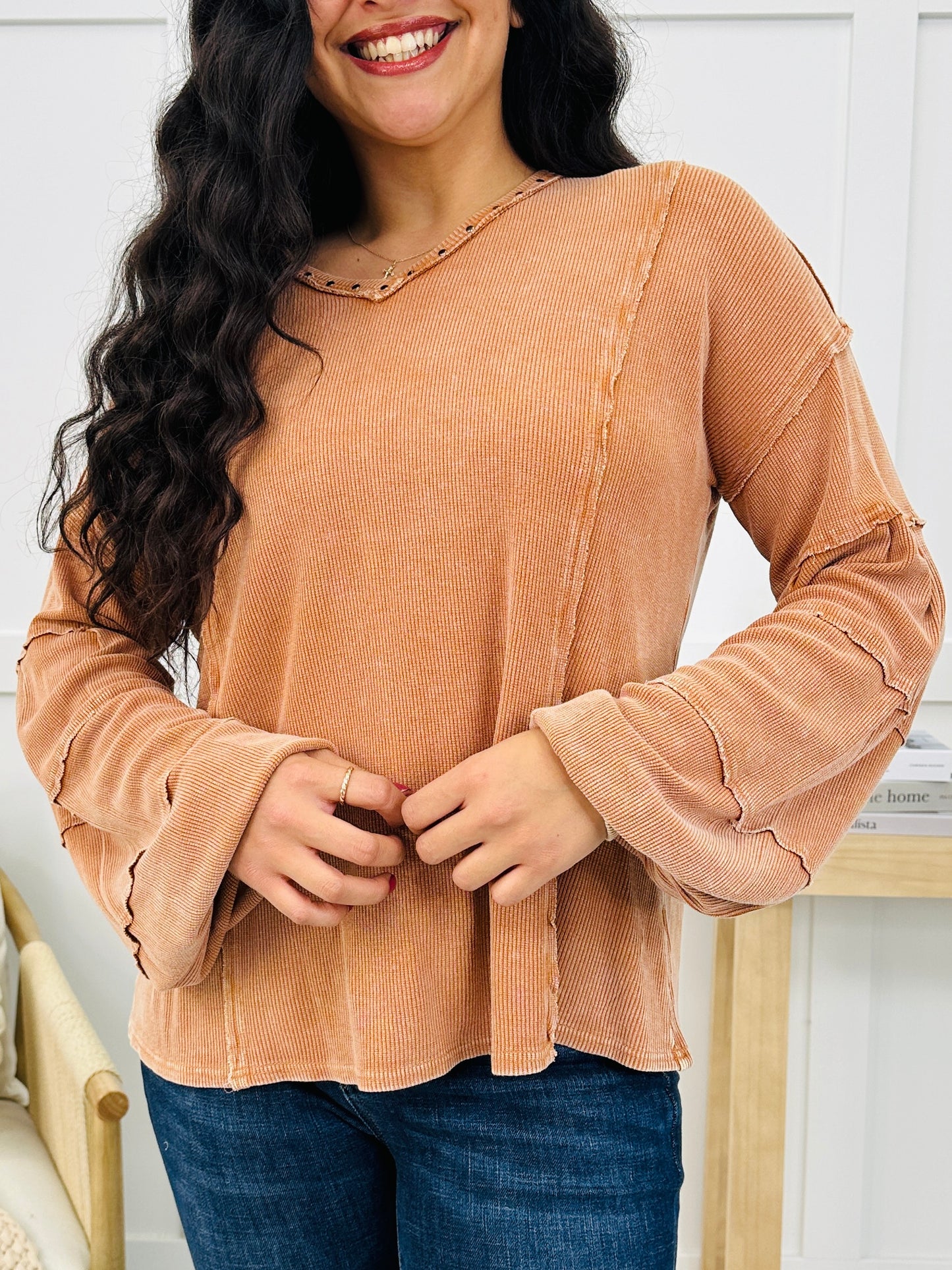 Sleek And Simple Long Sleeve Top- Multiple Colors!