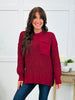 Casual Company Sweater In Burgundy
