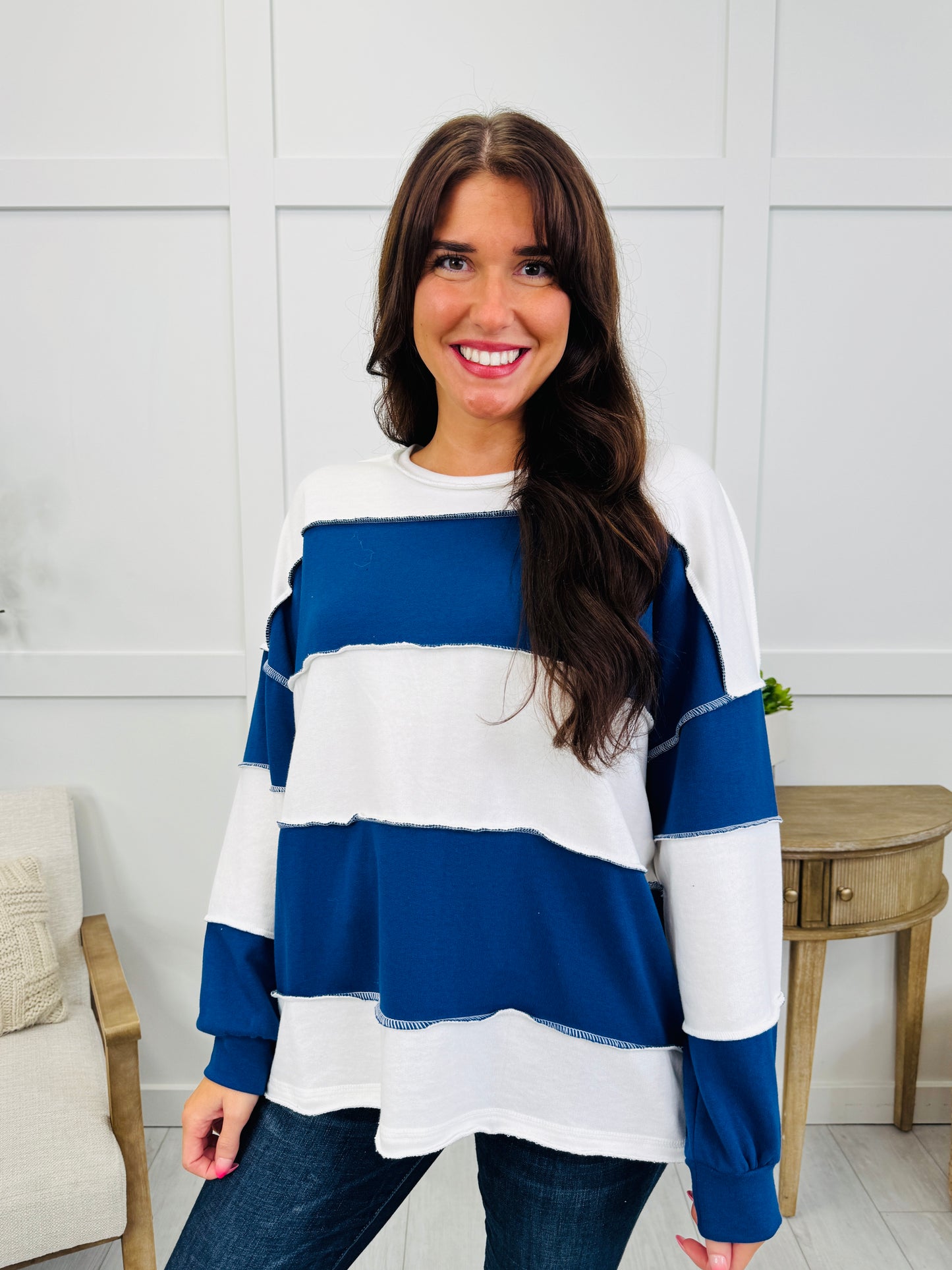 Opposites Attract Top In Lt Navy