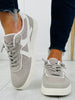 Weekend Wander Sneakers In Grey/White