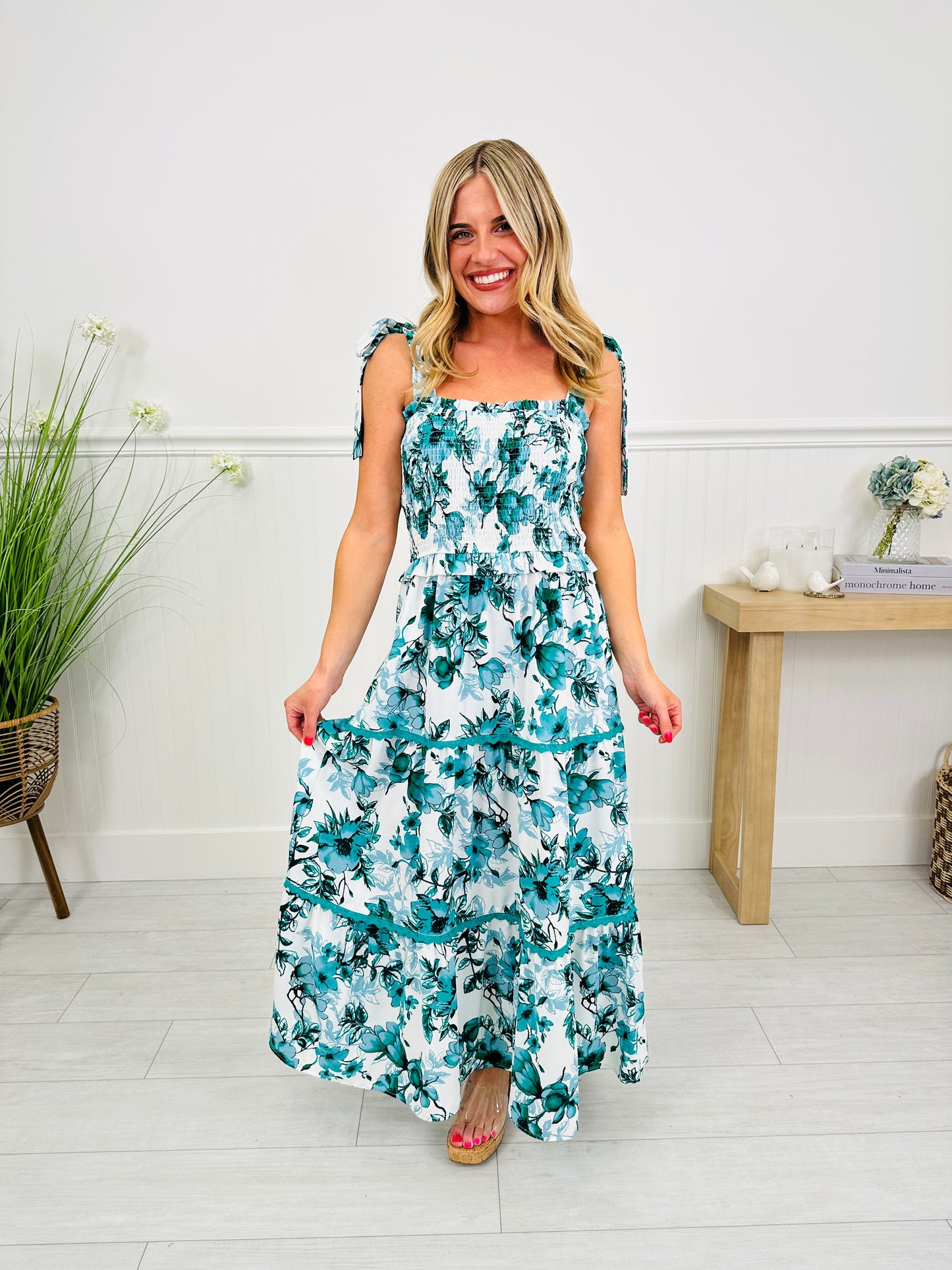 Forever in Florals Maxi Dress in Palm Beach Print