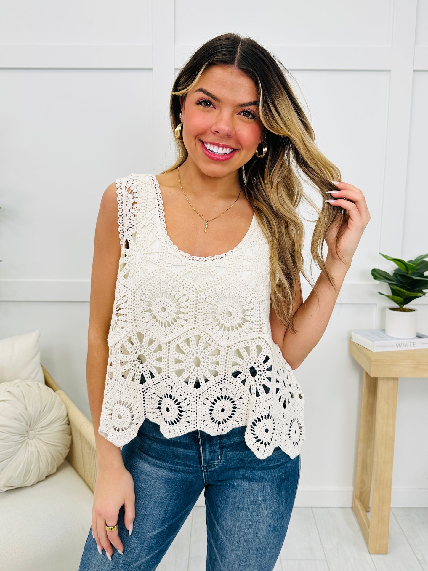 Sunlit Stitches Tank Top