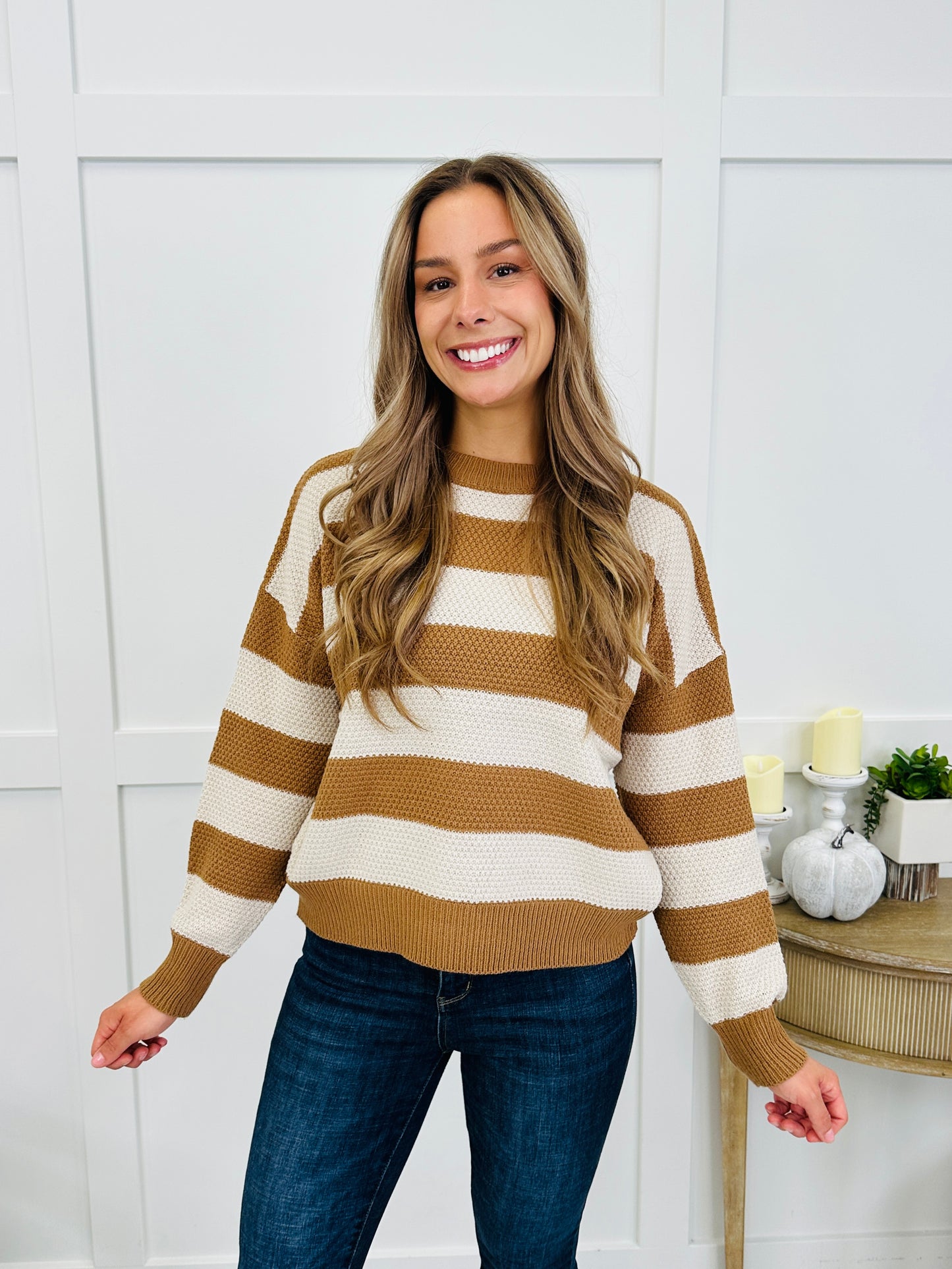 Cabin Daydream Sweater In Deep Camel
