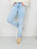 Crush On The Cuff Tummy Control Mom Jeans
