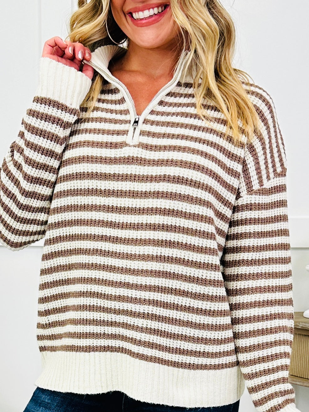 The Ridge Quarter Zip In Mocha