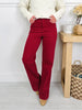 Judy Blue Merlot Moment Thermal Straight Jeans