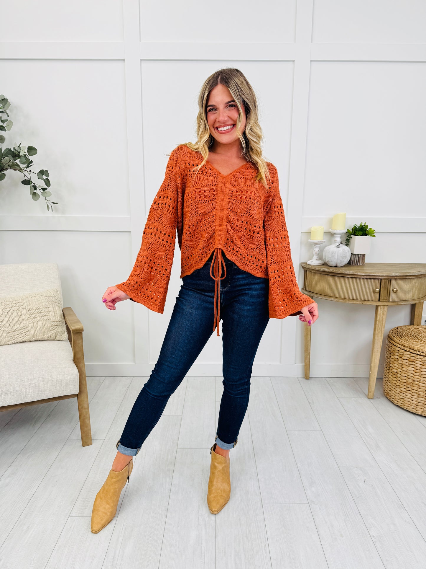 Sweetest Surrender Top In Terracotta