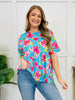 Blue Skies and Blooms Top
