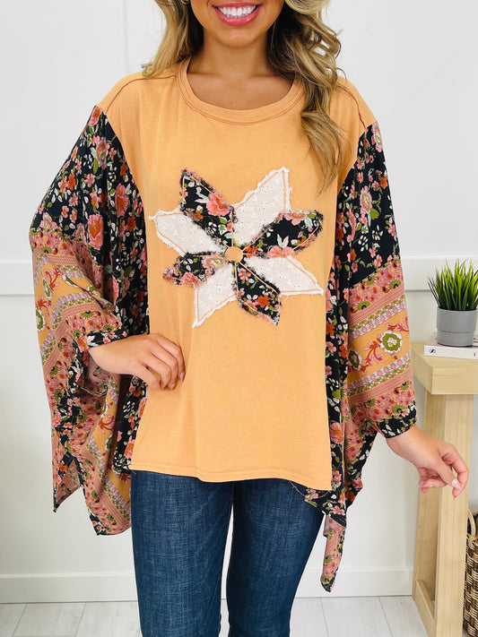 Rustic Bloom Top