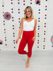 MOCO Exclusive Red Capri Leggings