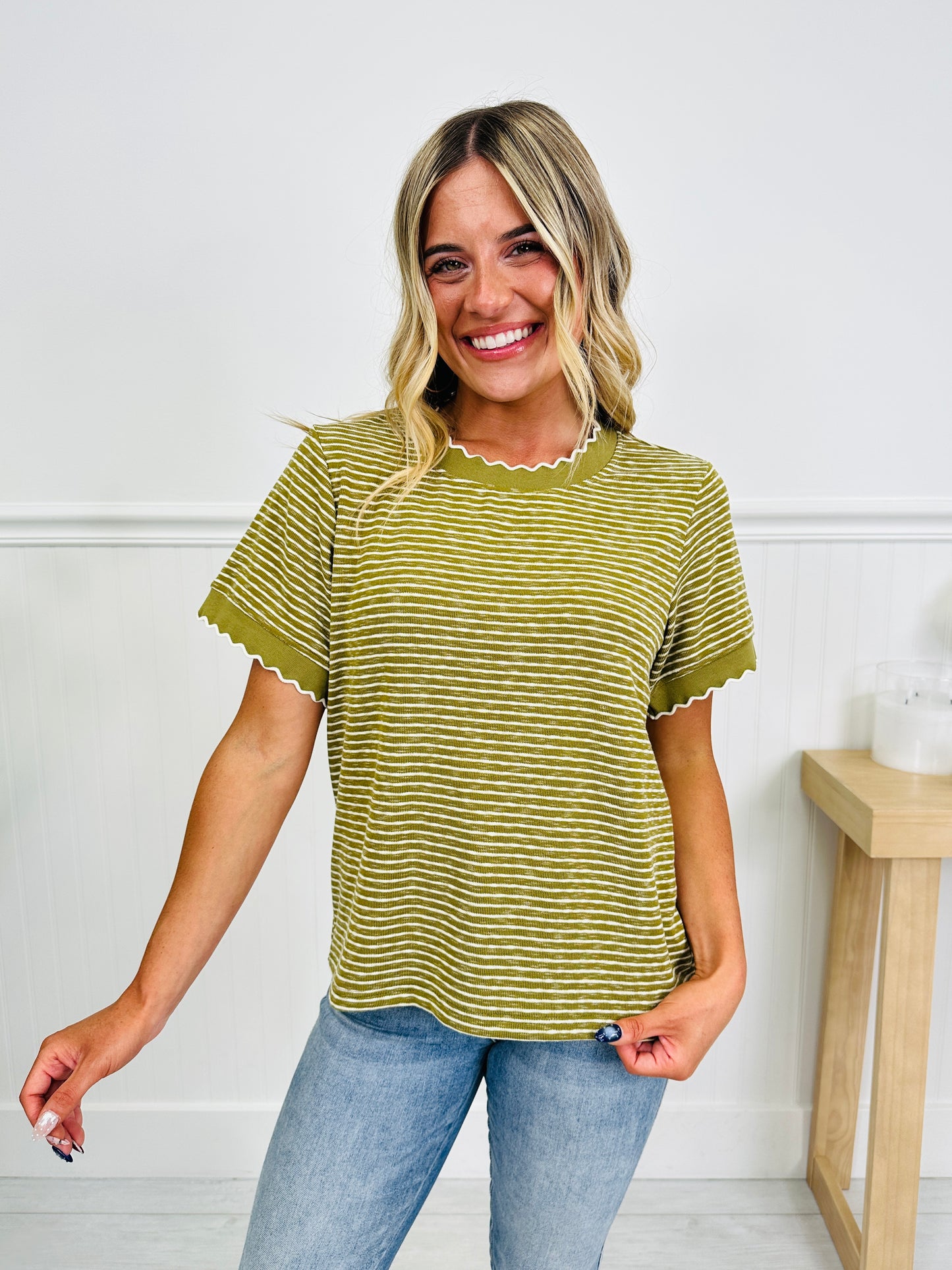 Scalloped & Sweet Top In Multiple Colors