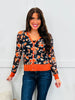 Forever In Bloom Cardigan In Navy