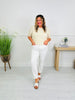 Judy Blue Perfect Match White Double Cuff Boyfriend Jeans in Reg/Curvy