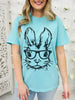 Bunny With Glasses Graphic Tee in Multiple Colors