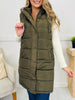 Holding Onto Warmth Puffer Vest In Olive