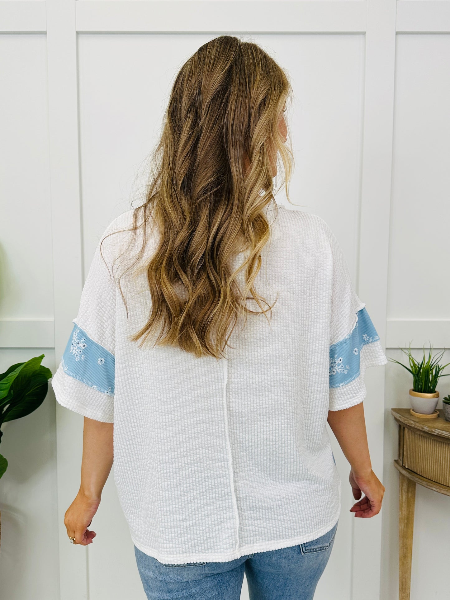 Harbor Mist Floral Top