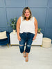 Judy Blue REG/CURVY Cream of the Crop Cropped Jeans