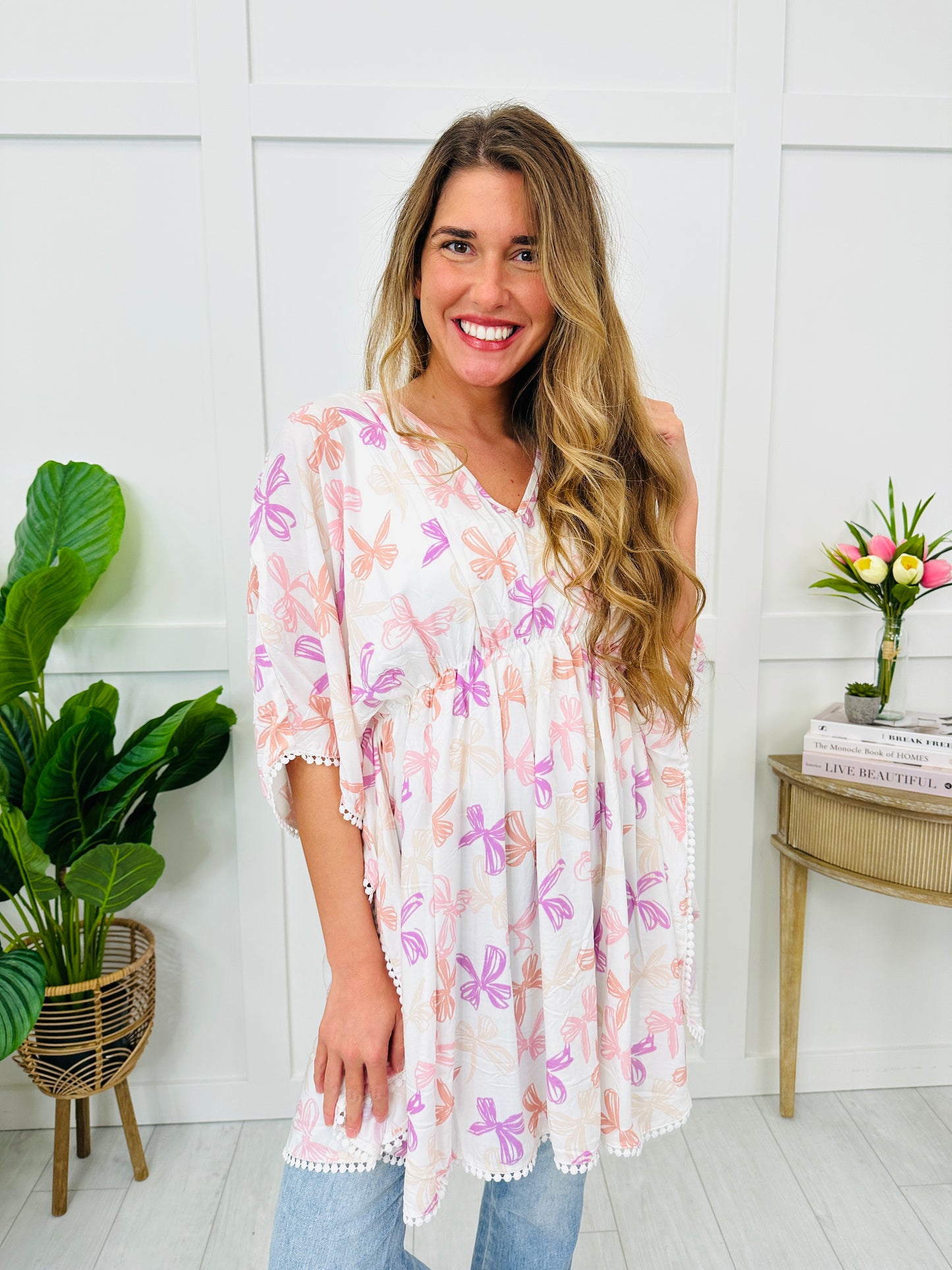 Ribbon Cover-Up Dress