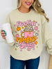 Feelin Pumpkin Spicy Graphic Crewneck Sweatshirt