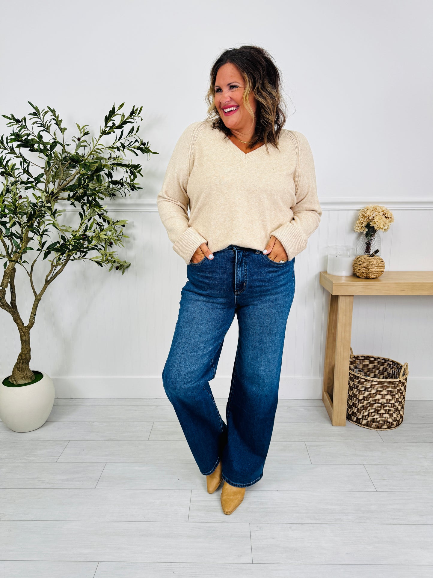 Made For You Wide Leg Jeans in Multiple Inseams