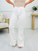 Judy Blue Something To See Side Slit Bootcut Jeans in White