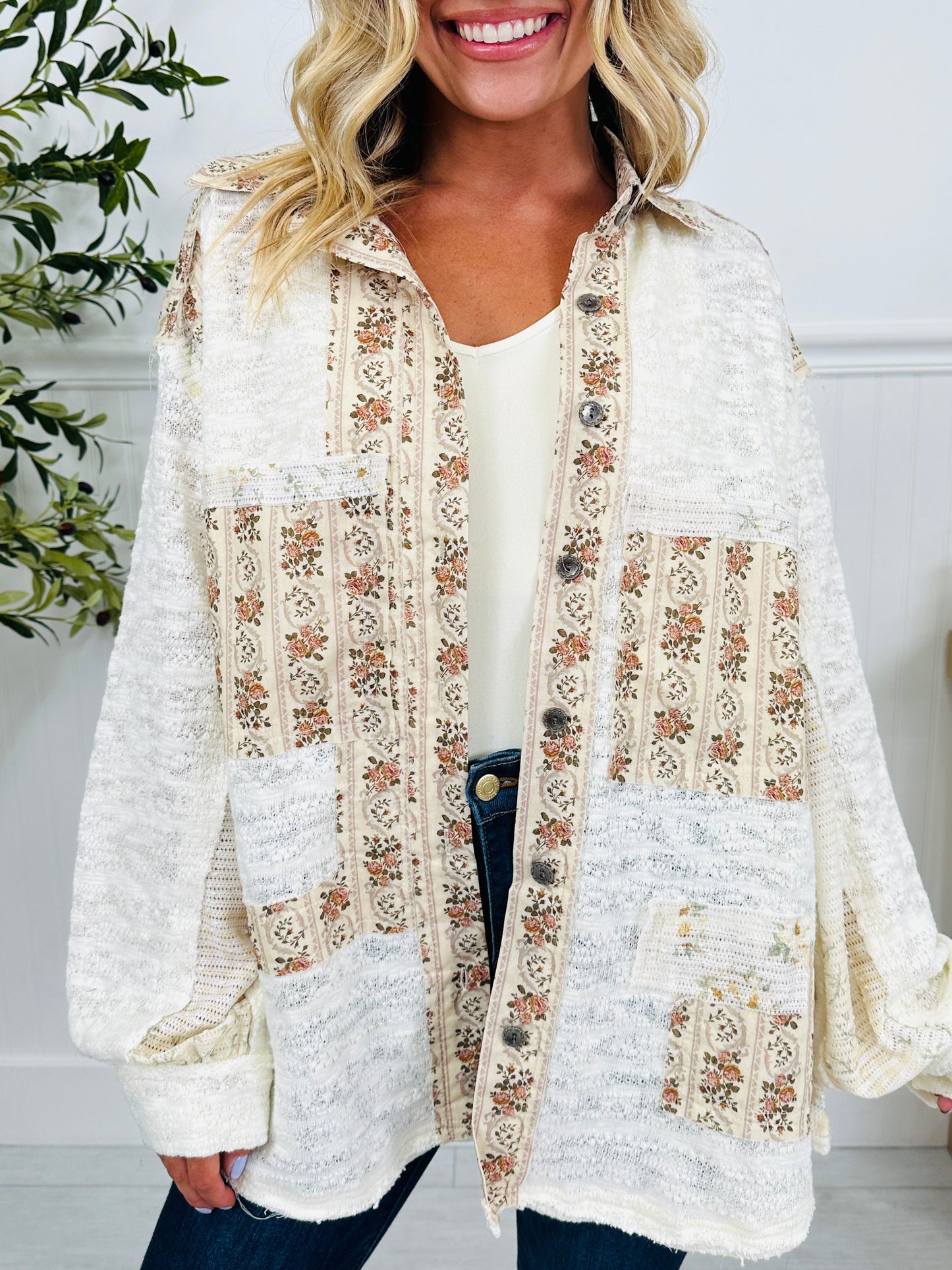 Layered Linens Shacket