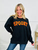 Spooky Chenille Patch Crewneck Sweatshirt
