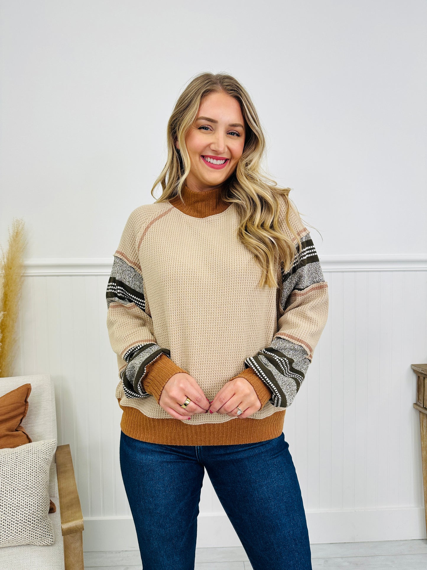Stripe It Lucky Pullover