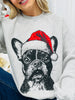 Jolly French Bulldog Graphic Crewneck Sweatshirt